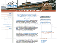 Tablet Screenshot of cascadepolebuildings.com